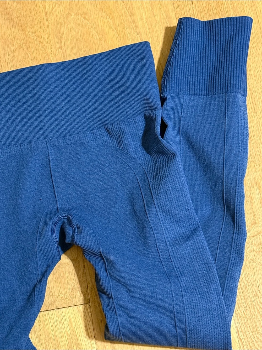 Lululemon Ebb To Street Ribbed Leggings Heather Blue - Picture 6 of 8